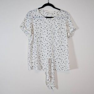 PLEIONE Carmelia Tie Front Blouse